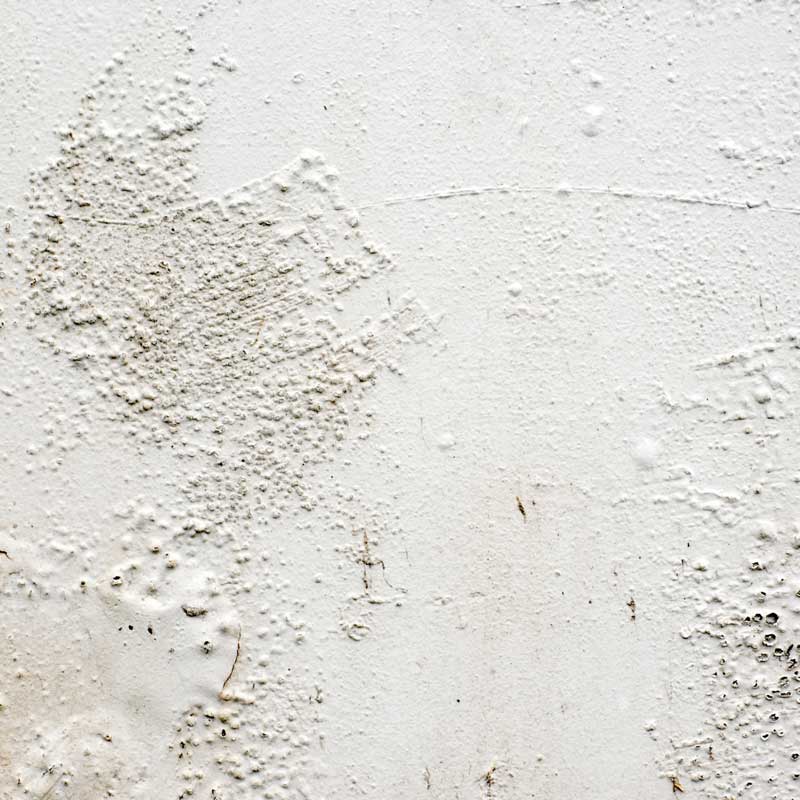 Painted Concrete Wall With bubbles and blistering